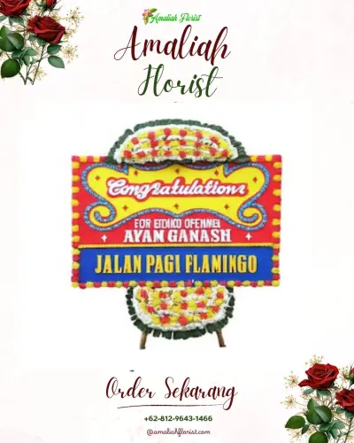 Bunga Papan Congratulation di Kuta Baru